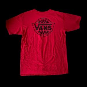 Classic Red Vintage Vans shirt men’s large